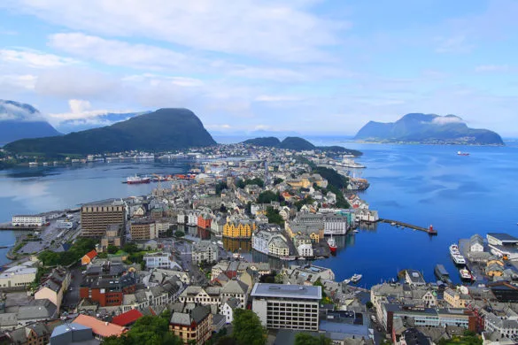 Alesund - Point de vue de Kniven Norvège