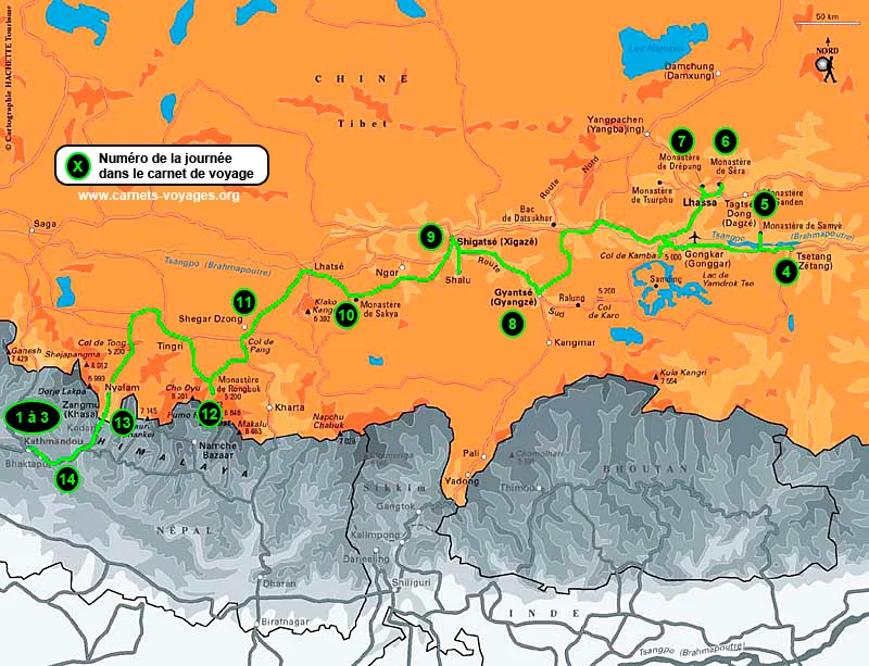 Itinéraire voyage 2 semaines au Tibet