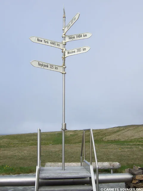 Monument cercle polaire arctique Islande