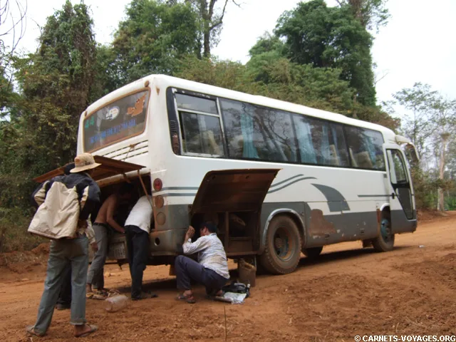 Bus pour Sen Monorom Mondolkiri Cambodge