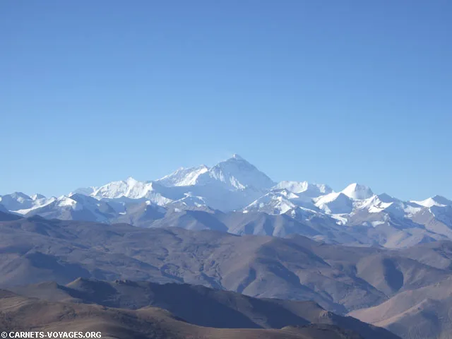 Vue sur l'Everest Tibet