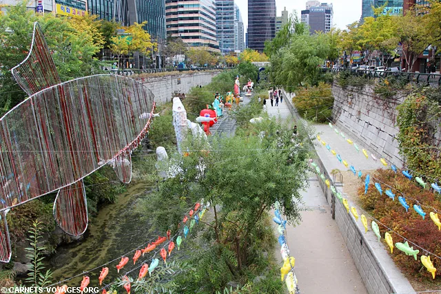 Rivière Cheonggyecheon Séoul Corée du Sud