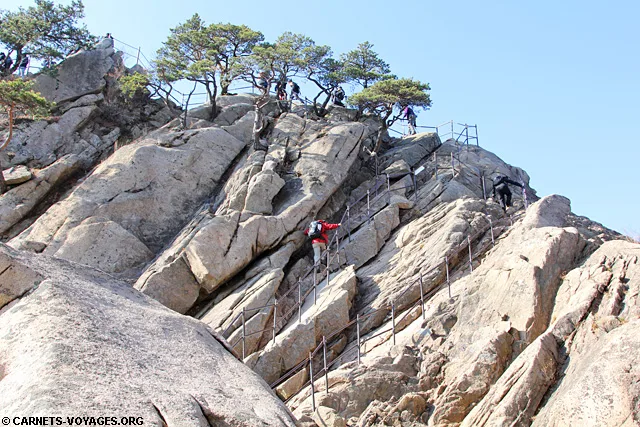 Jaunbong randonnée dans le parc National de Bukhansan Dobongsan Corée du Sud