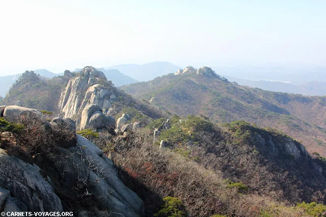 Jaunbong randonnée dans le parc National de Bukhansan Dobongsan Corée du Sud