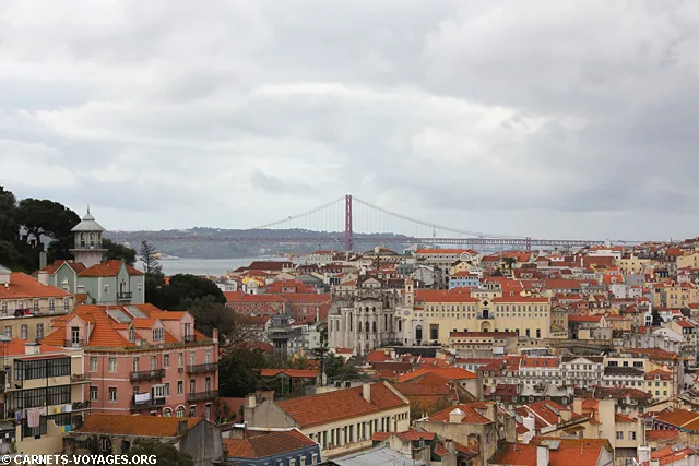 Belvédère vue sur Lisbonne Portugal