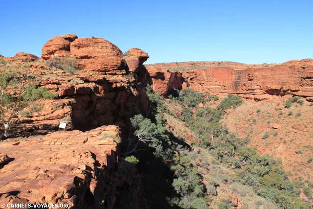 Visiter le centre rouge de l'Australie en road trip Kings Canyon
