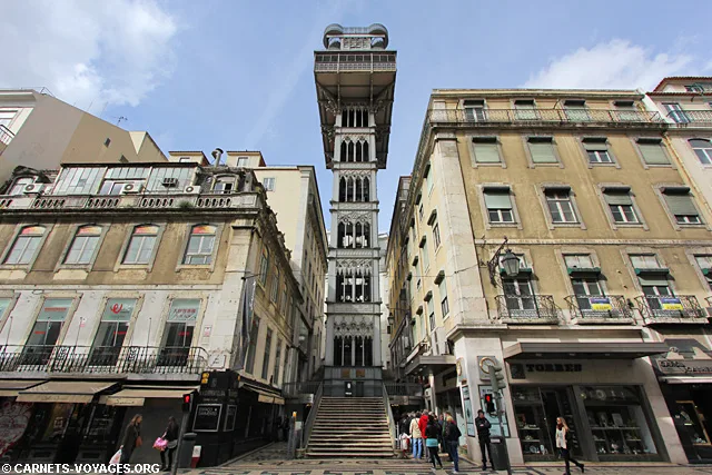 Elevador de Santa Justa Lisbonne Portugal