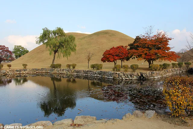 Parc des tumuli Gyeongju Corée du Sud
