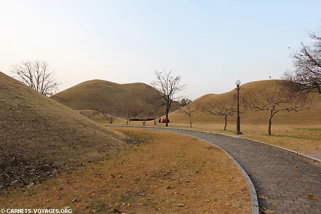 Parc des tumuli Gyeongju Corée du Sud