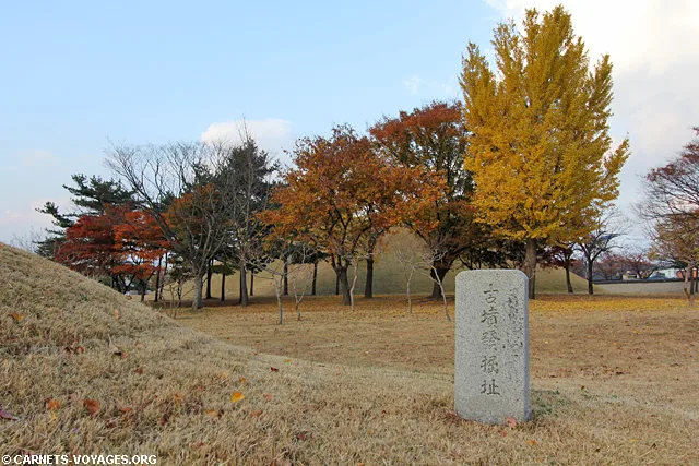 Parc des tumuli Gyeongju Corée du Sud
