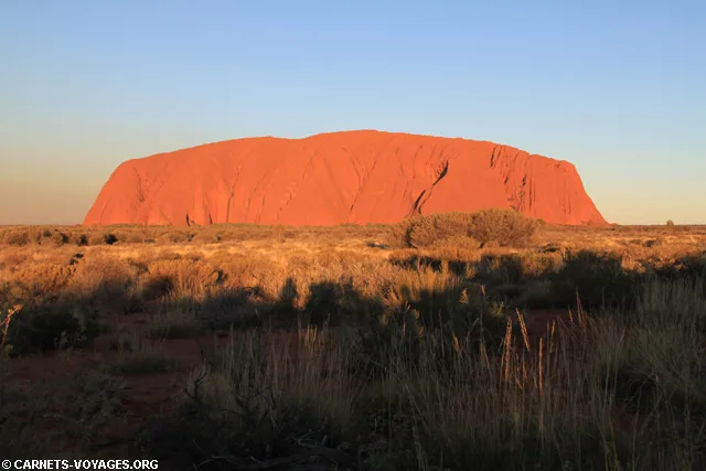 Coucher de soleil sur Uluru Australie