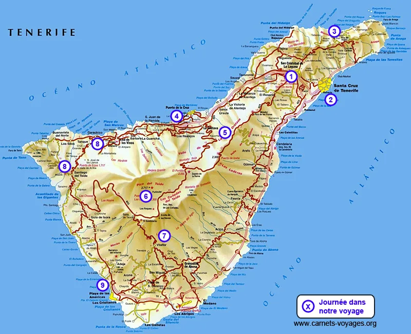 Itinéraire road trip Tenerife