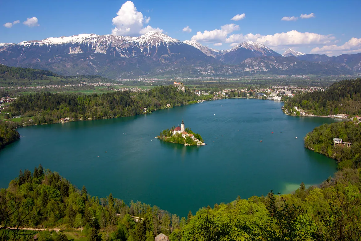 Point de vue Mala Osojnica lac de Bled Slovénie