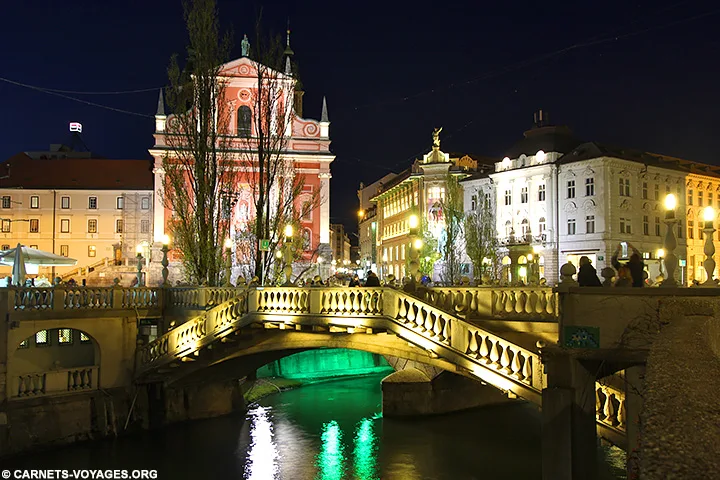 Visiter Ljubljana de nuit Slovénie