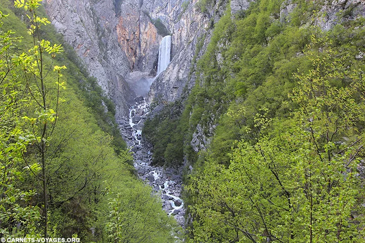 Cascade de la Boka Slovénie