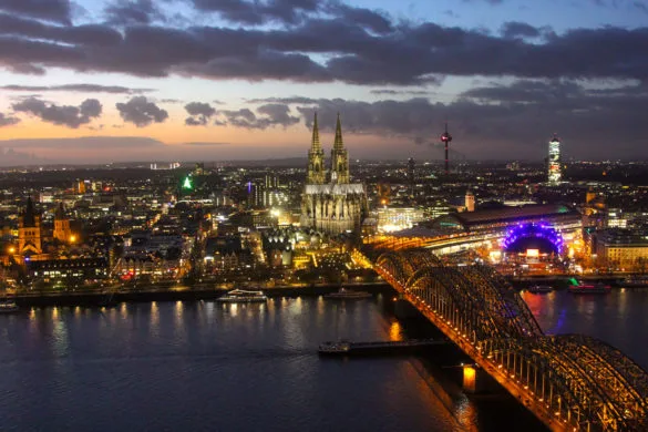 Vue depuis la tour Koln Triangle sur Cologne