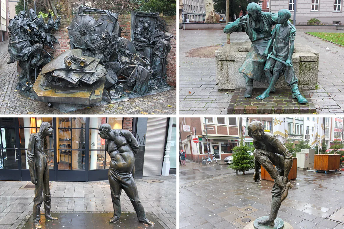Dusseldorf sculptures rue