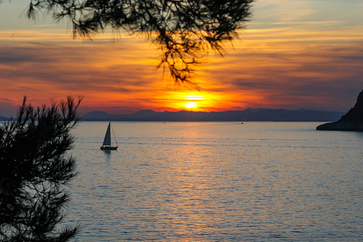 Coucher de soleil à Saint Jean Cap Ferrat