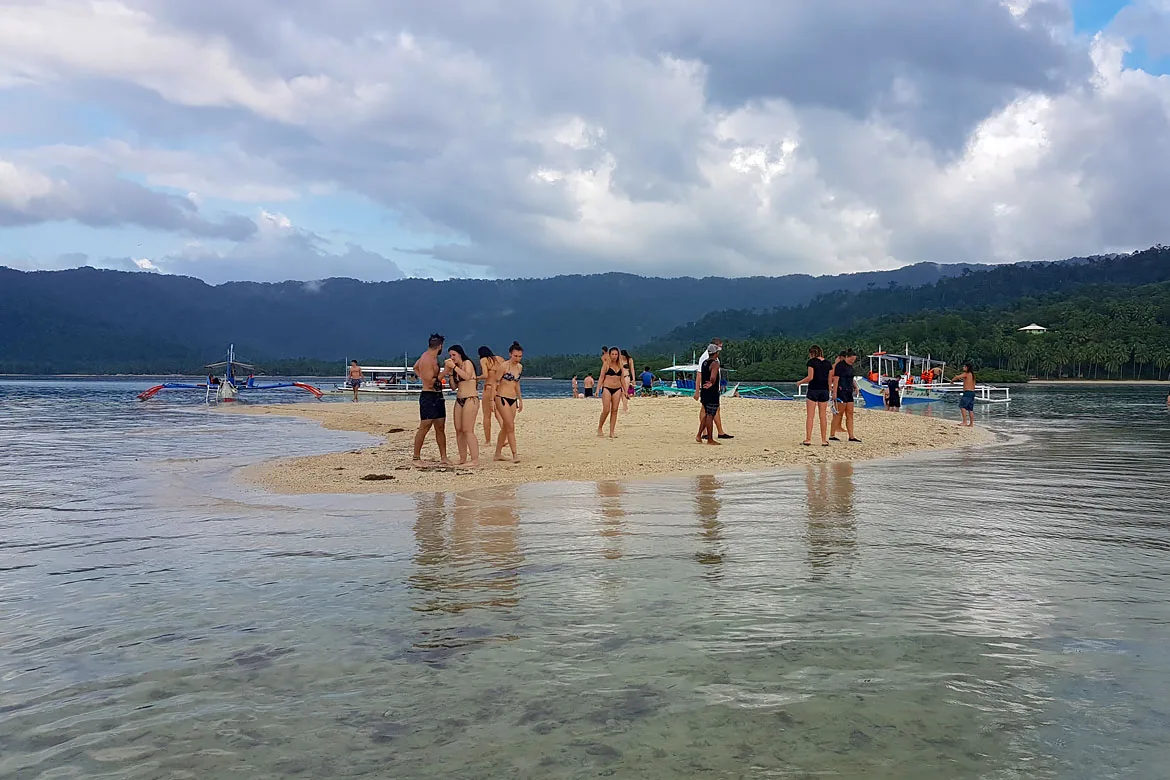 Port Barton sand bar