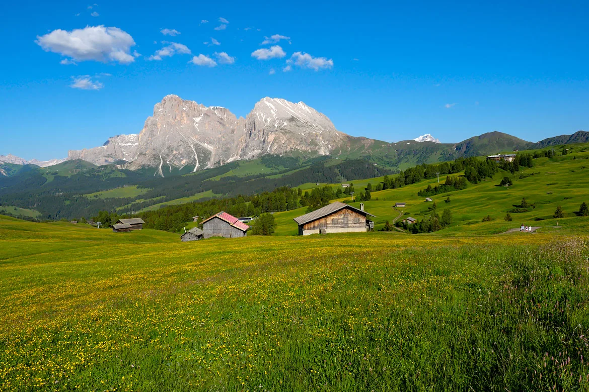 Alpi di Siusi road trip Dolomites Italie