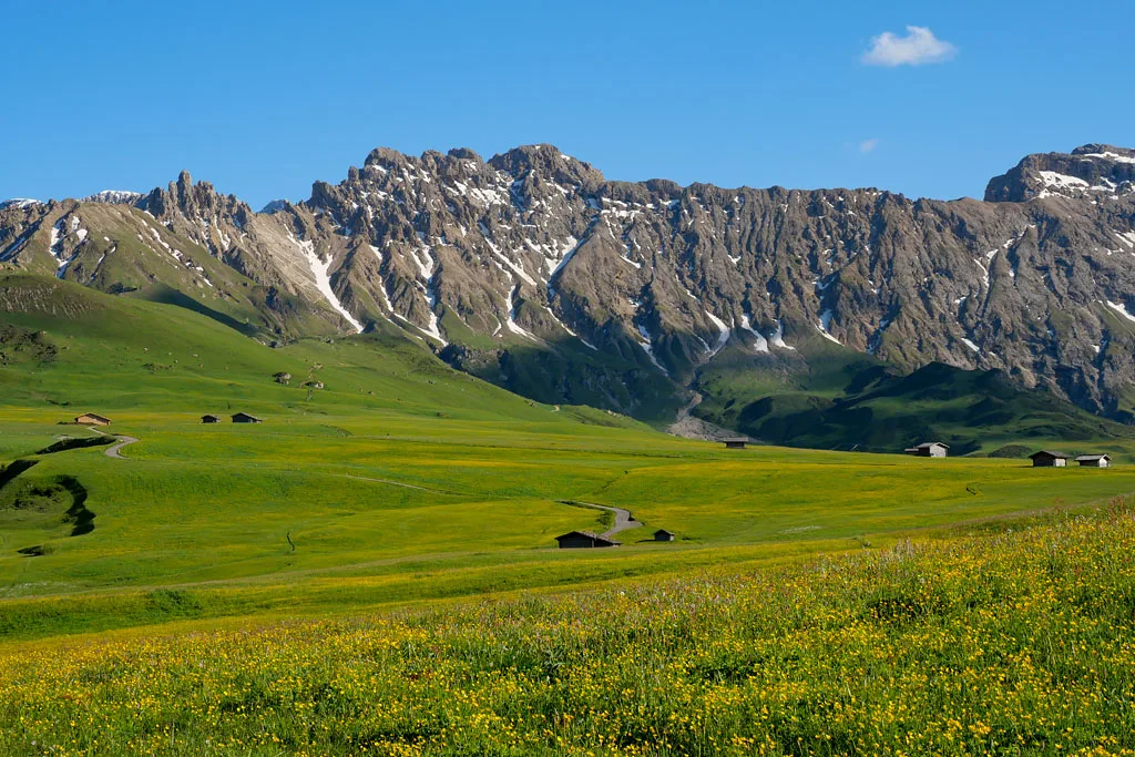 Alpi di Siusi Dolomites Italie