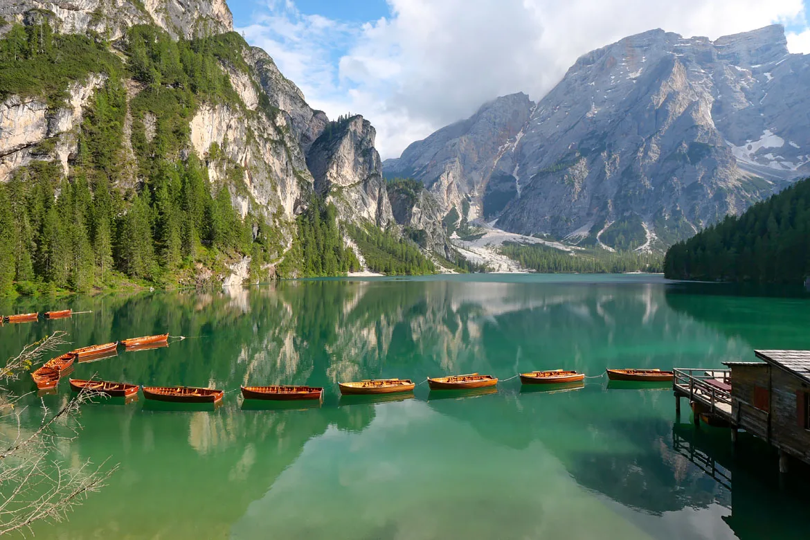 Lago di Braies Dolomites Italie