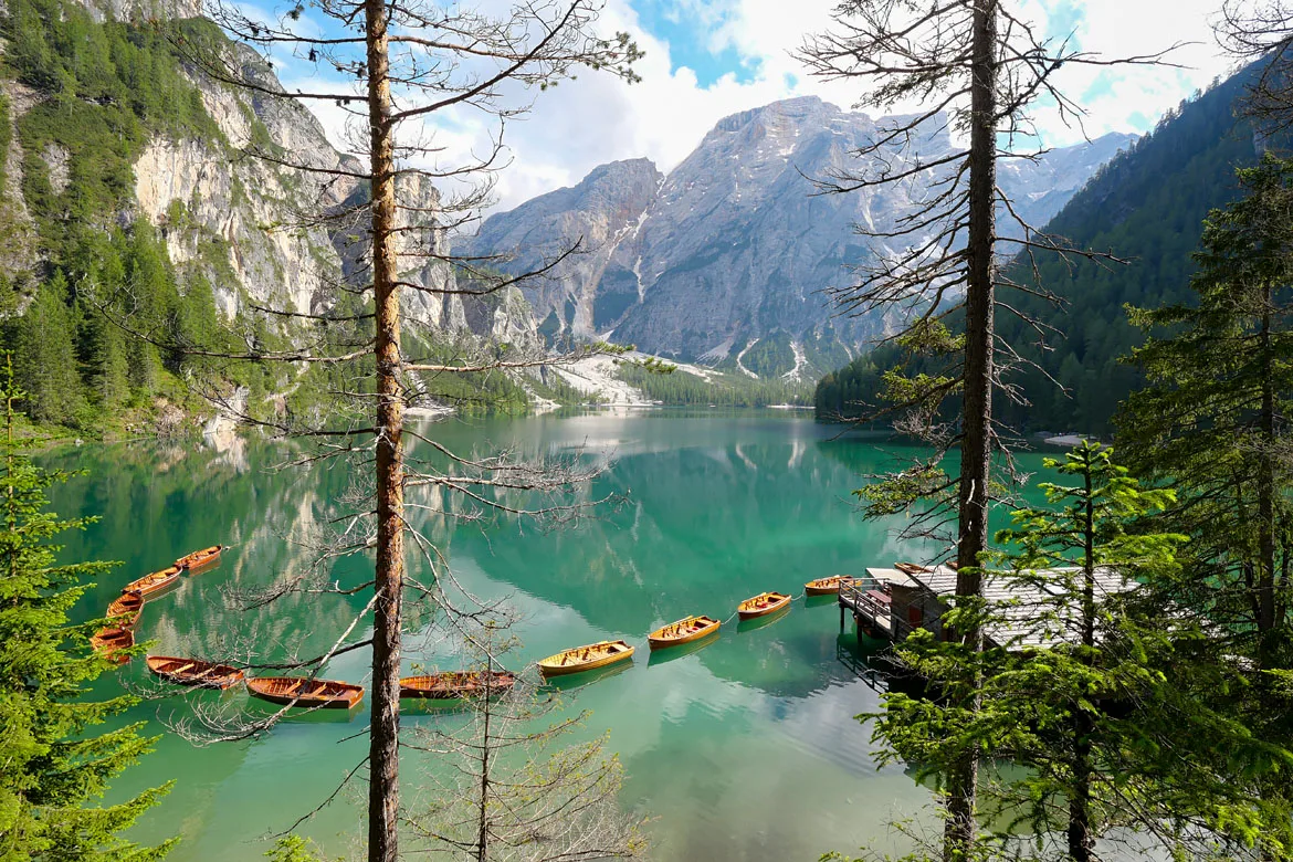 Lago di Braies road trip Dolomites Italie