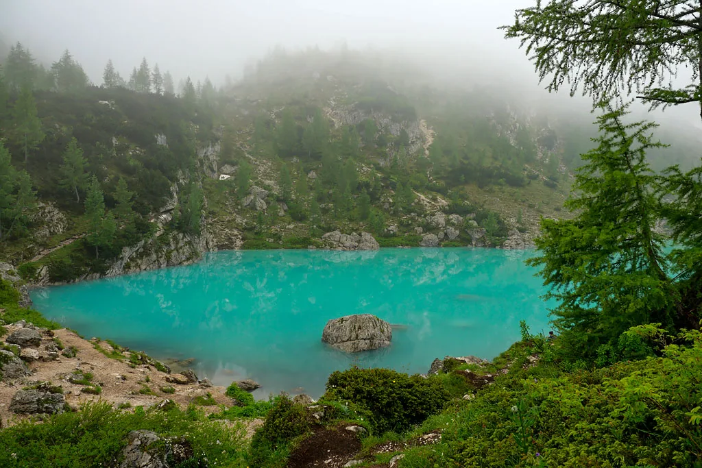 Randonnée lago di Sorapis Dolomites Italie