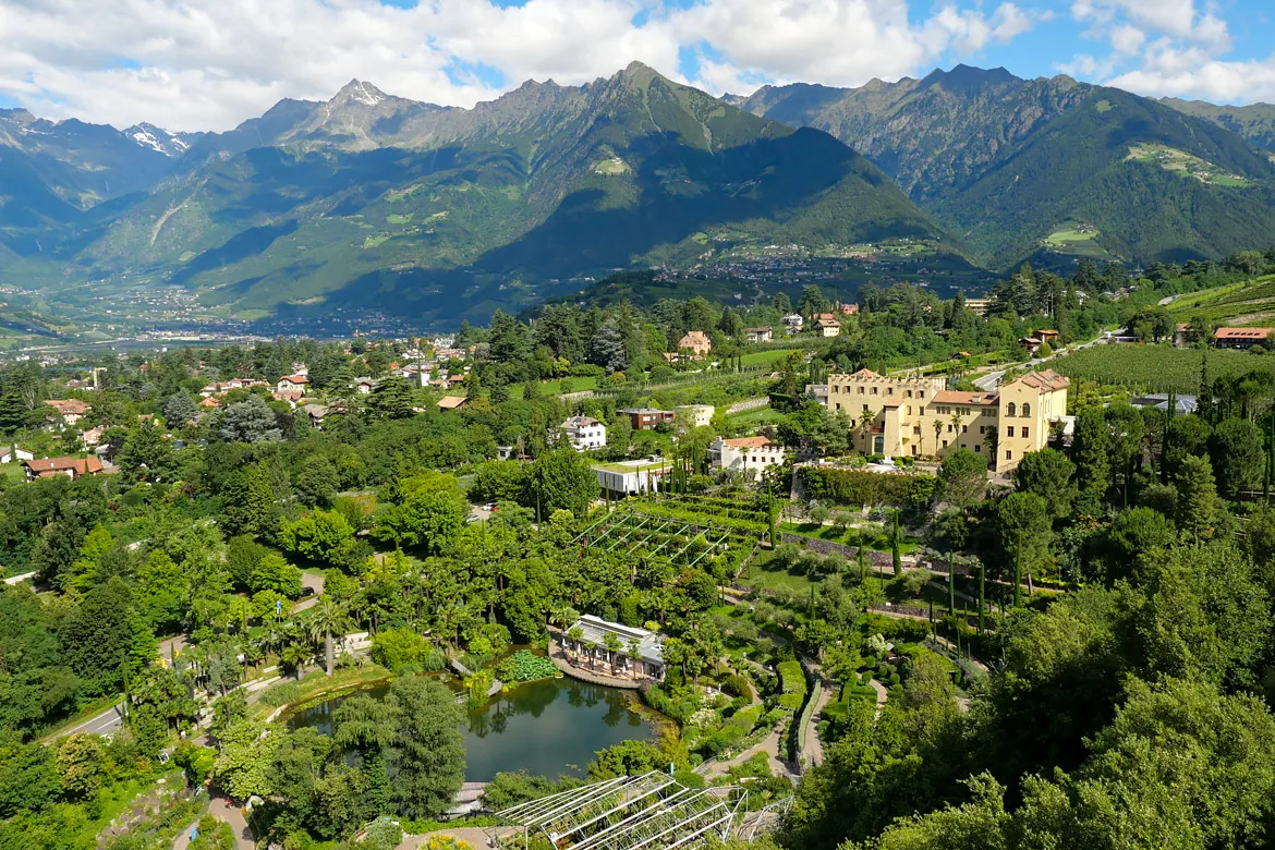 Les jardins du château Trauttmansdorff à Merano Italie