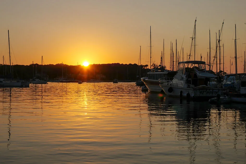 Coucher de soleil à Porquerolles