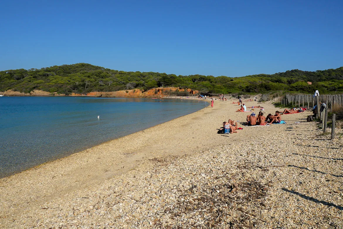 Porquerolles plage blanche du Langoustier