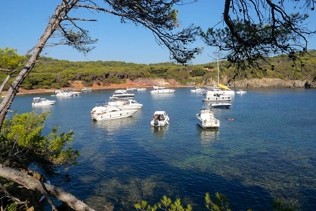 Porquerolles plage noire des Langoustiers