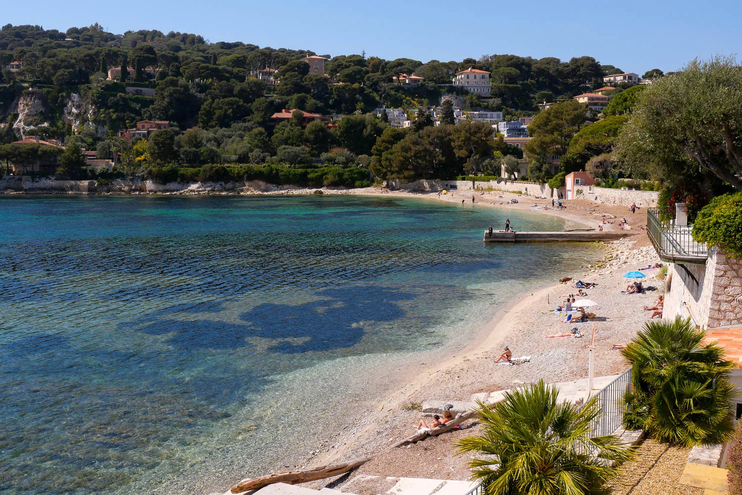 Plage des Fosses Saint Jean Cap Ferrat Côte d'Azur