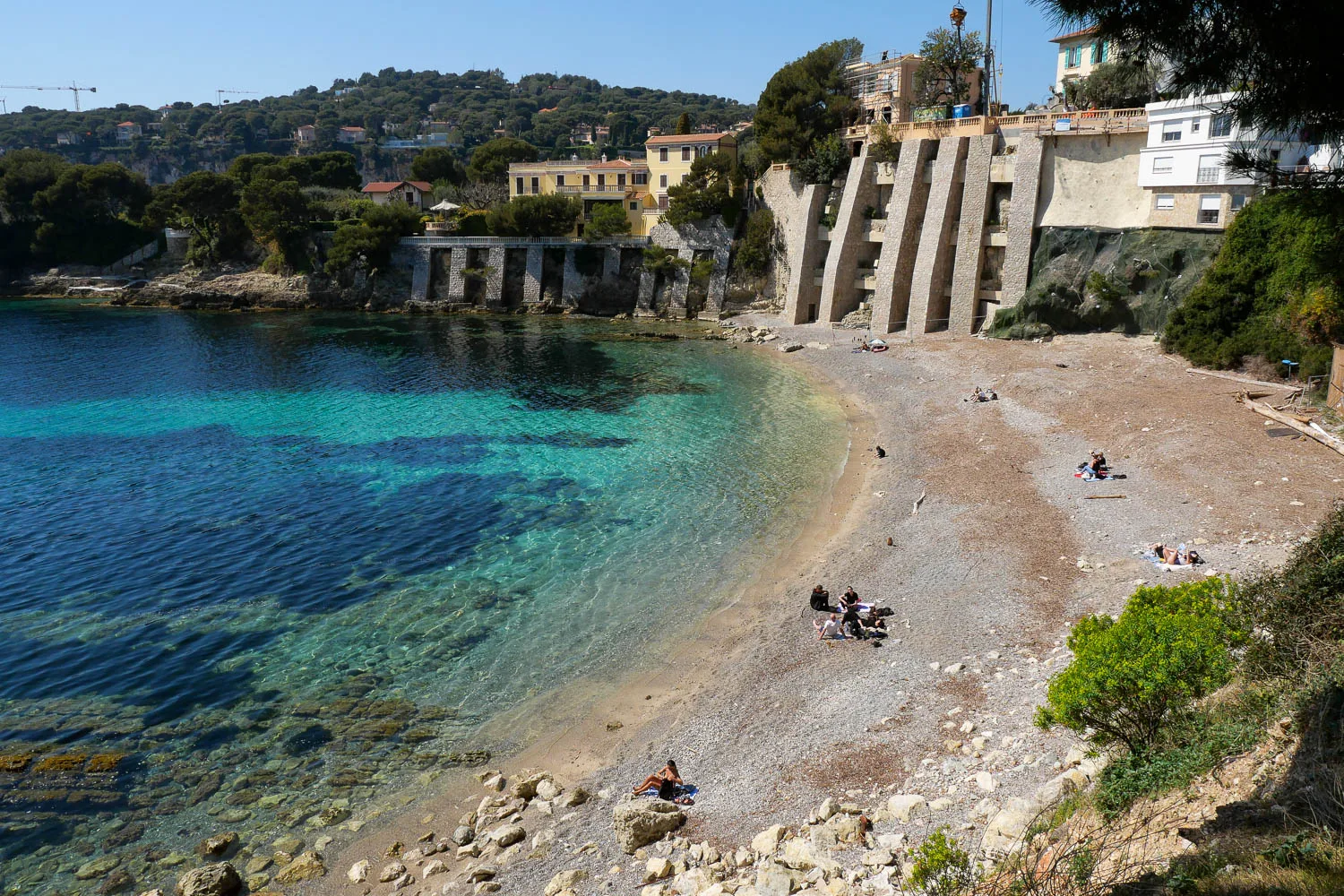 Plage des Fossettes visiter Saint-Jean-Cap-Ferrat Côte d'Azur