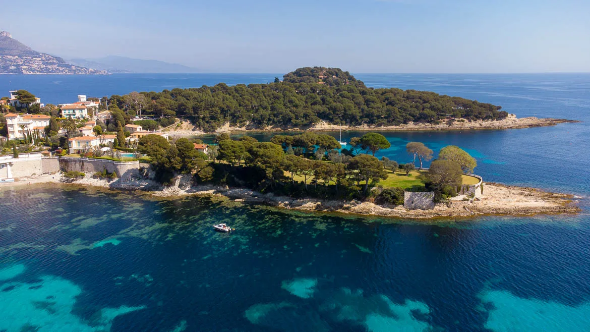 Pointe Saint-Hospice Saint Jean Cap Ferrat (vue drone)