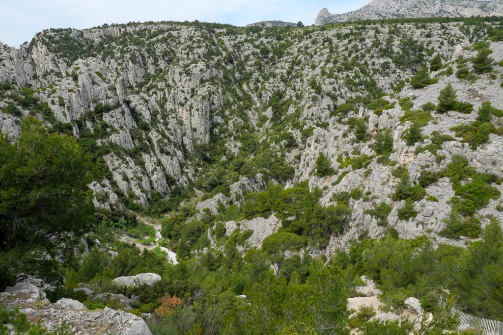 Accés plage calanque d'En-Vau Marseille