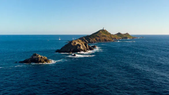 Iles Sanguinaires dans le golfe d'Ajaccio en Corse