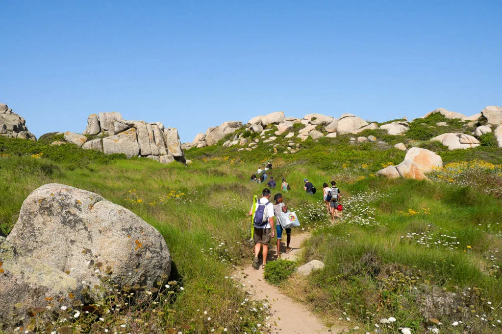 Sentier ile Lavezzu archipel Lavezzi Corse
