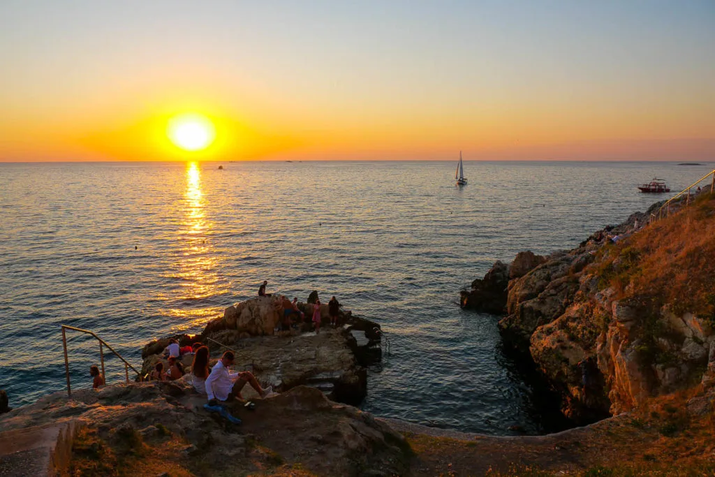 Sunset over the Adriatic Sea what to do in Rovinj Croatia