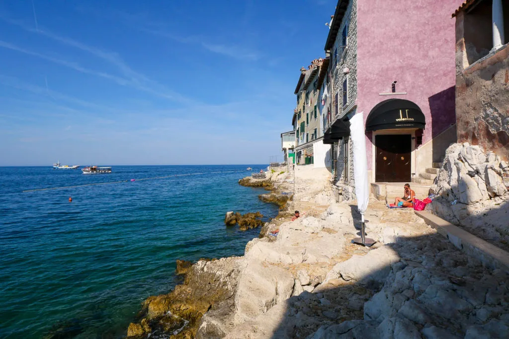 Rovinj beach Croatie