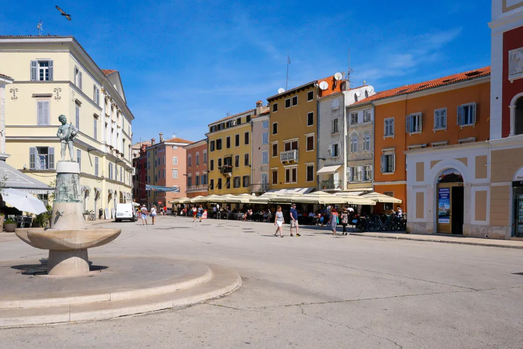 tita square what to do in rovinj croatie