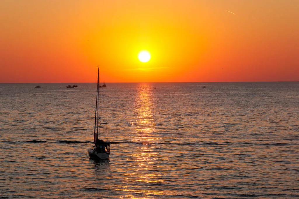 Sunset over the Adriatic Sea what to do in Rovinj Croatia