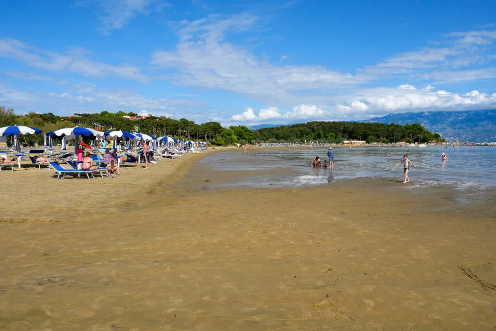 Paradise beach Plage de Rajska Lopar ile de Rab Croatie