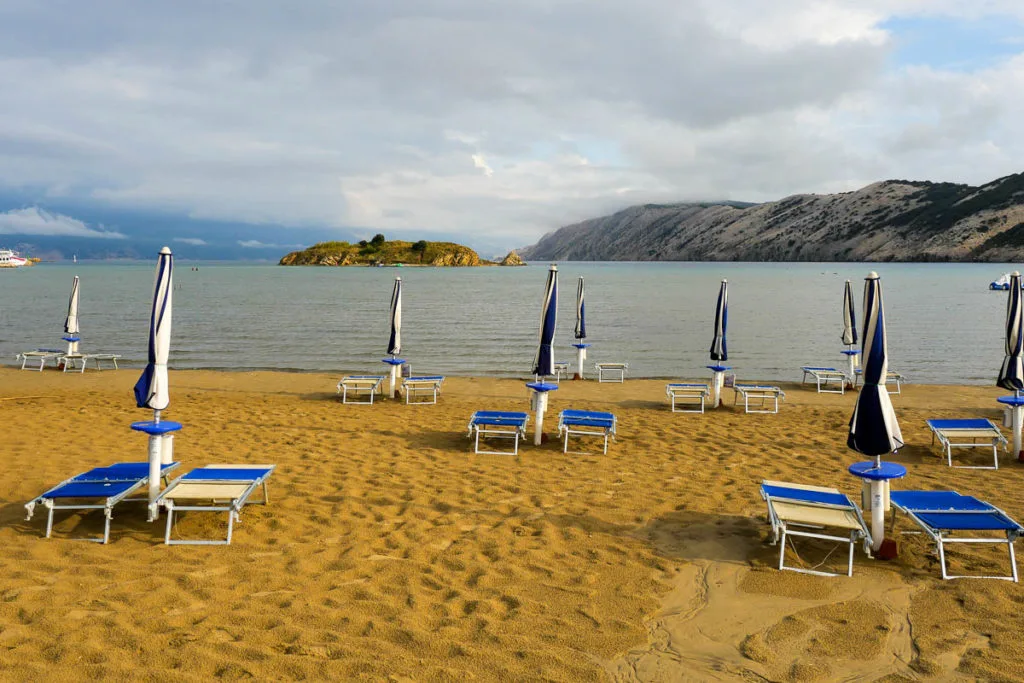 Paradise beach Plage de Rajska Lopar ile de Rab Croatie