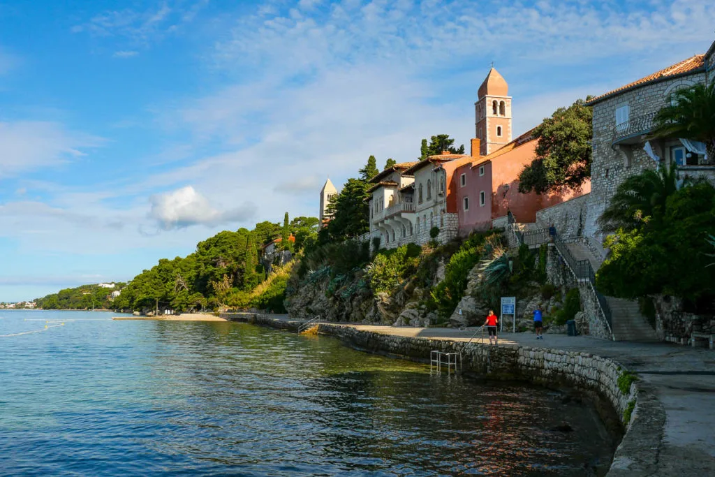 Plage kupaliste vieille ville rab ile croatie
