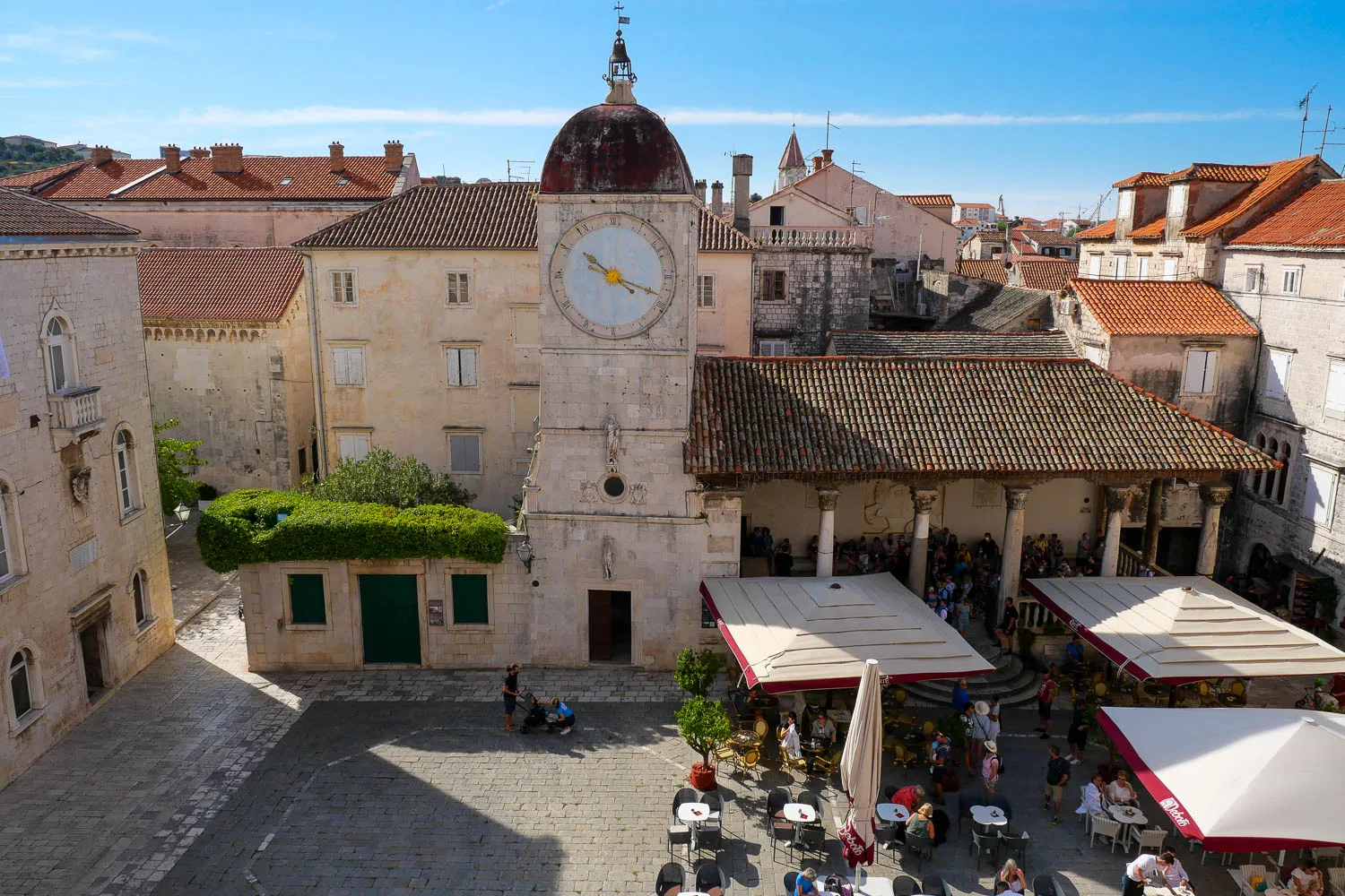 Saint Sebastian Church and loggia square things to do in Trogir Croatia
