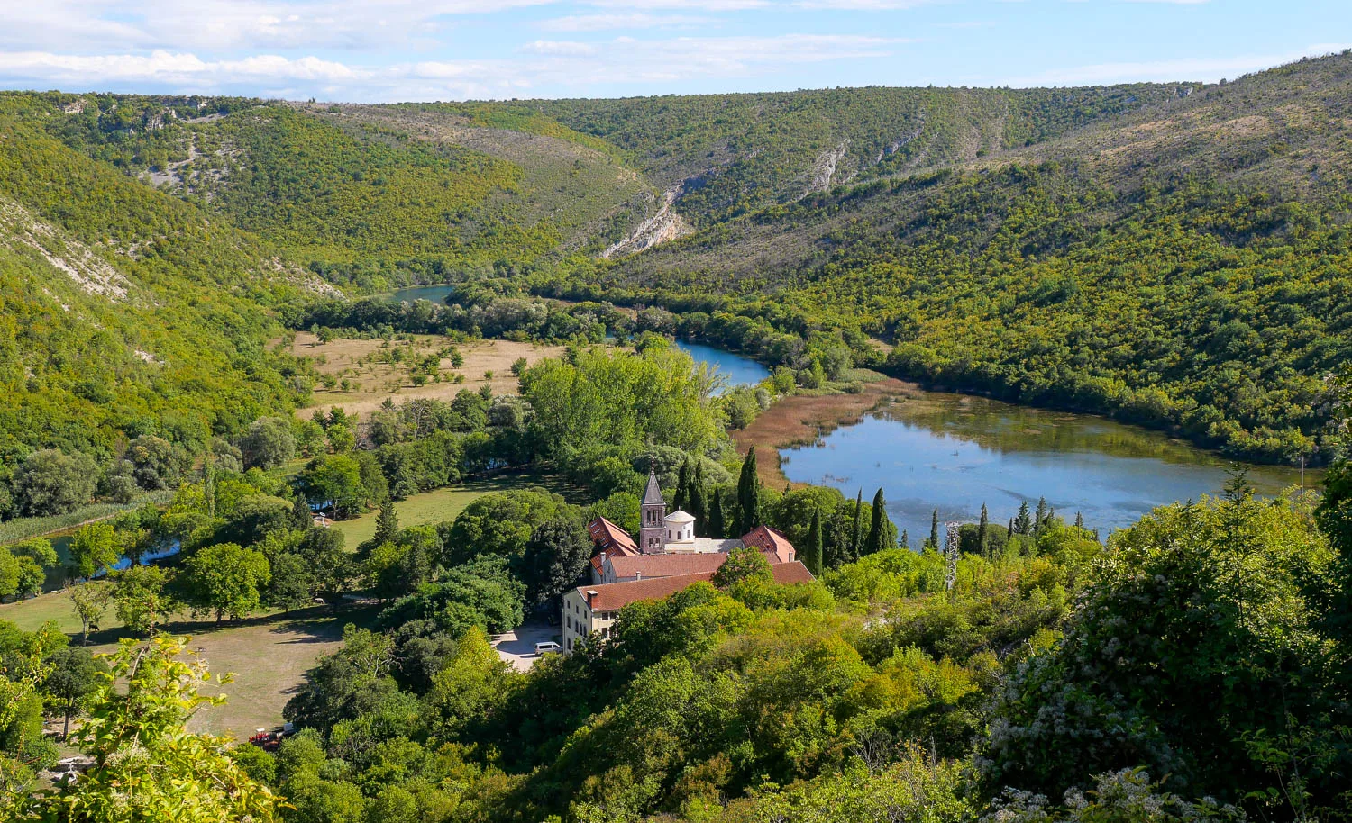 Monastère de la Krka Croatie visiter parc national de la krka
