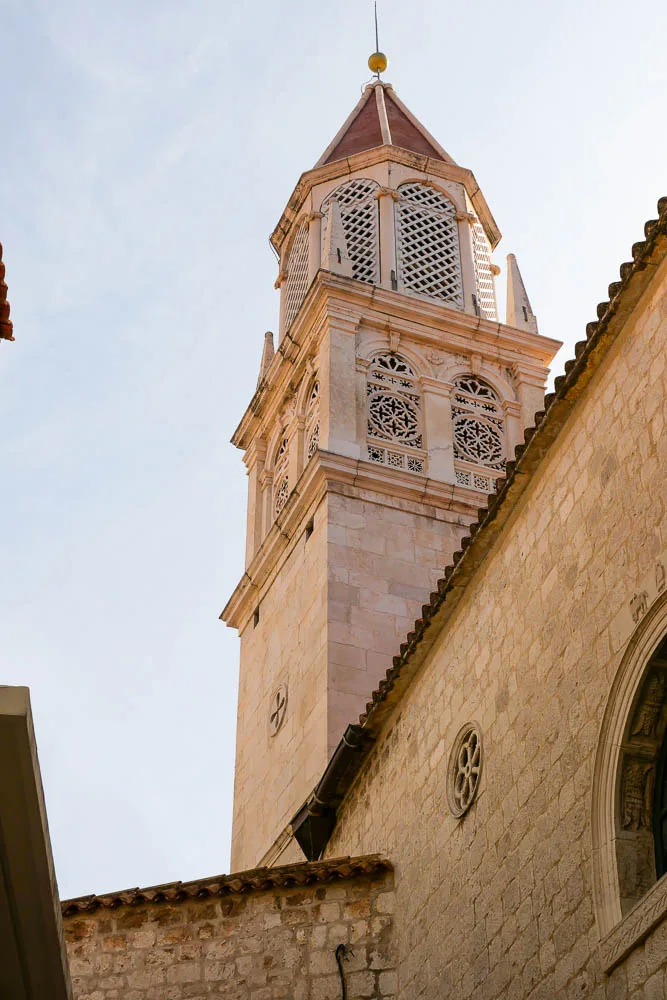 Arrow Saint Nicholas monastery Benedictine convent Trogir Croatia