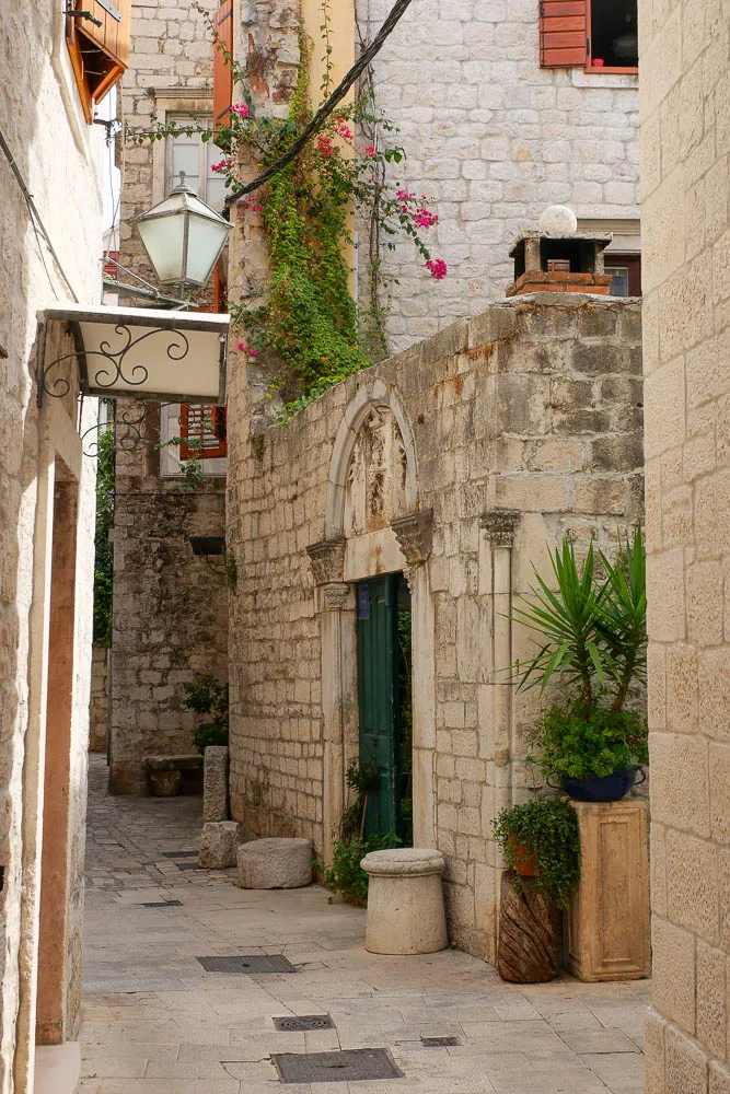 Medieval alley things to do in Trogir Croatia