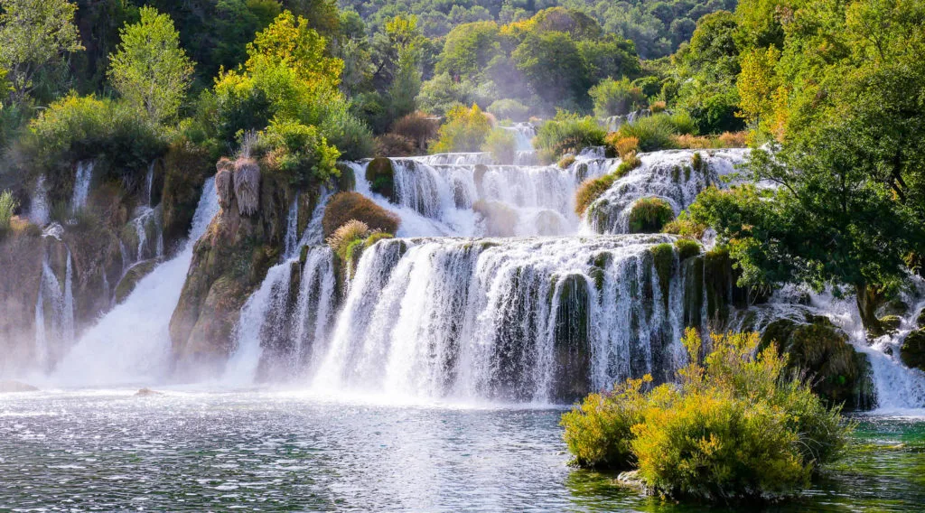 Skradinski Buk waterfalls visiting Krka park Croatia